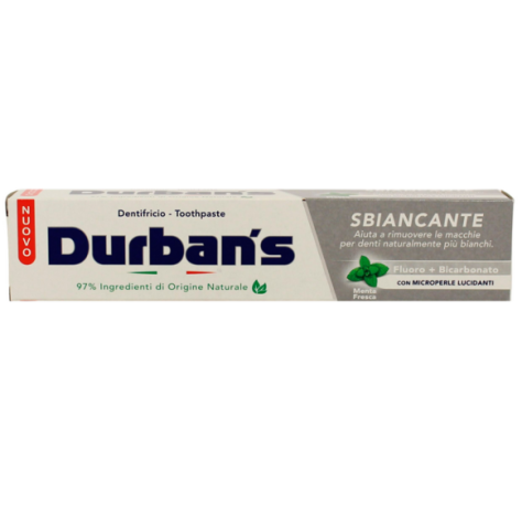 DURBAN'S - DENTIFRICIO SBIANCANTE CON FLUORO E BICARBONATO