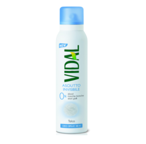 VIDAL - DEODORANTE SPRAY ASCIUTTO INVISIBILE AL TALCO