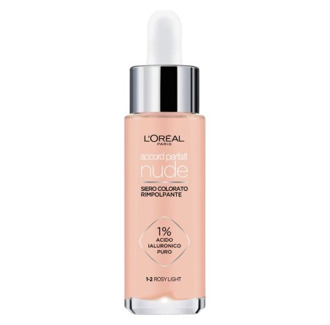 L'ORÉAL ACCORD PARFAIT NUDE - SIERO COLORATO RIMPOLPANTE 1-2 - ROSY LIGHT