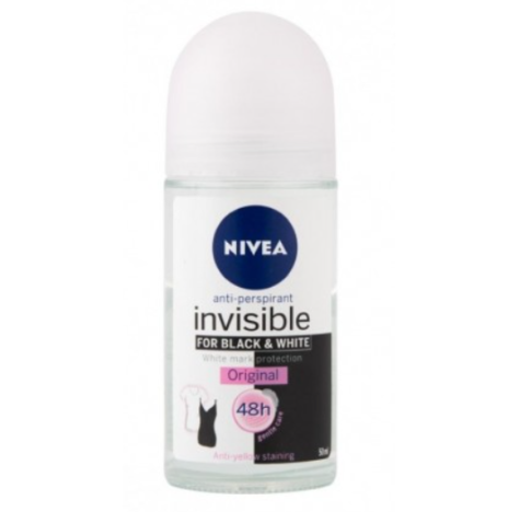 NIVEA - DEODORANTE ROLL ON INVISIBLE FOR BLACK AND WHITE