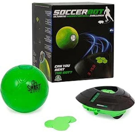 Giochi Preziosi SoccerBot - Pallone da Calcio Smart e Bot Interattivo, 3 Velocità, Giochi in Casa, Pallone per Bambini e Ragazzi, Allenamento Calcio, Gioco per Bambini dai 4 Anni