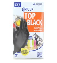 TULIP - GUANTI IN NITRILE NERO TAGLIA 8/8,5