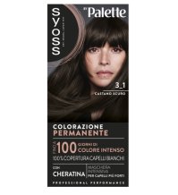 SYOSS BY PALETTE - COLORAZIONE PERMANENTE CON CHERATINA 3_1 CASTANO SCURO