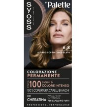 SYOSS BY PALETTE - COLORAZIONE PERMANENTE CON CHERATINA 6_8 BIONDO SCURO CIOCCOLATO