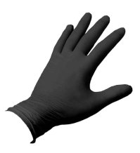 GUANTI IN NITRILE NERI TAGLIA XL