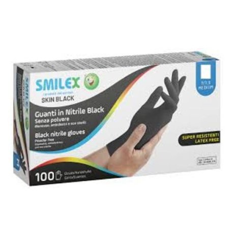 GUANTI IN NITRILE NERI TAGLIA L