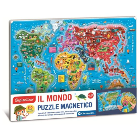 CLEMENTONI - SAPIENTINO, IL MONDO PUZZLE MAGNETICO