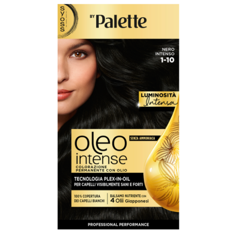SYOSS BY PALETTE - OLEO INTENSE COLORAZIONE PERMANENTE SENZA AMMONIANCA 1_10 NERO INTENSO