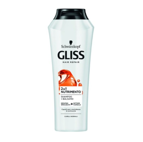 SCHWARZKOPF, GLISS - SHAMPOO E BALSAMO NUTRIMENTO 2 IN 1