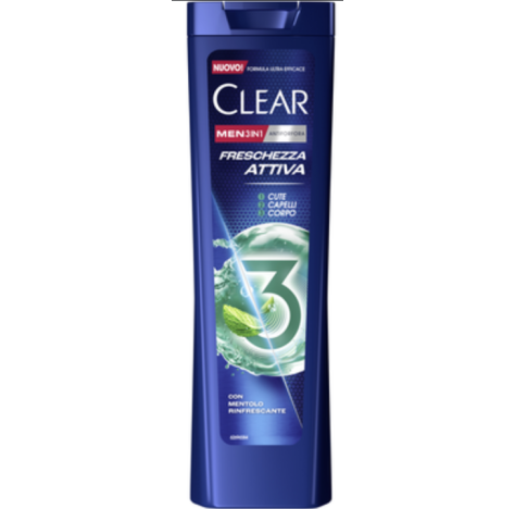 CLEAR MEN - FRESCHEZZA ATTIVA, SHAMPOO ANTIFORFORA