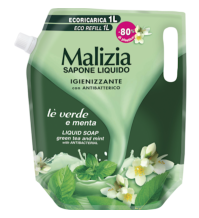 MALIZIA - RICARICA SAPONE LIQUIDO TE' VERDE E MENTA MALIZIA - RICARICA SAPONE LIQUIDO TE' VERDE E MENTA