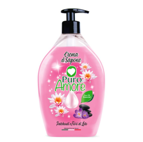 PURO AMORE - SAPONE LIQUIDO MANI PATCHOULI E FIOR DI LOTO