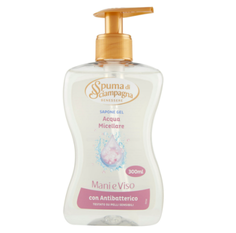 SPUMA DI SCIAMPAGNA  - SAPONE GEL ACQUA MICELLARE SPUMA DI SCIAMPAGNA  - SAPONE GEL ACQUA MICELLARE
