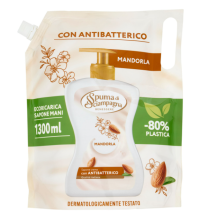 SPUMA DI SCIAMPAGNA - RICARICA SAPONE MANI CON OLIO DI MANDORLA