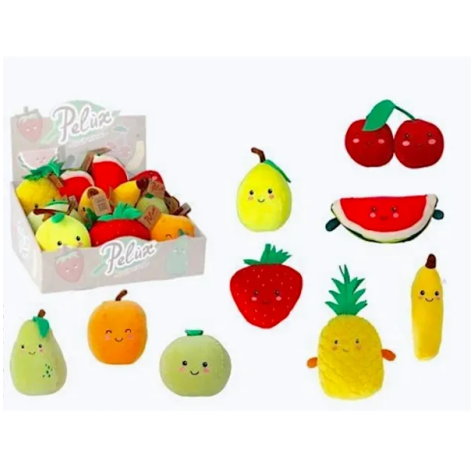 GLOBO Peluche Frutta Con Faccina 9 Ass