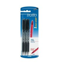 SET PENNE TRATTO GRIP NERO 