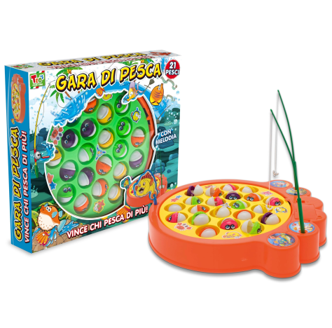 Gioco Pesca 21 Pesci 4 Canne Da