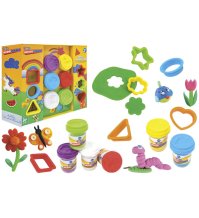 GLOBO KIDEA - SET PLASTILINA  , 6 PEZZI + FORMINE