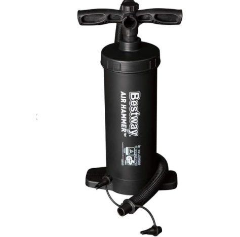 GONFIATORE MANUALE CON 3 ADATTATORI - 30CM GONFIATORE MANUALE CON 3 ADATTATORI - 30CM