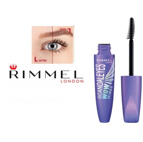 RIMMEL LONDON- MASCARA VOLUMIZZANTE , SCANDALEYES WOW WINGS 