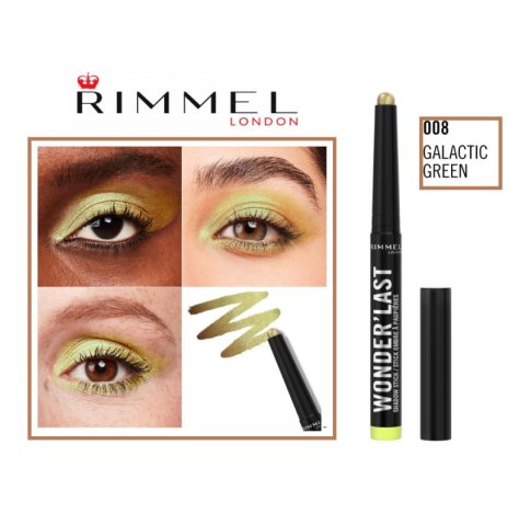 RIMMEL LONDON - OMBRETTO WONDER' LAST , 008 Galactic Green