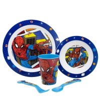 SET PAPPA SPIDERMAN, 5 PEZZI 