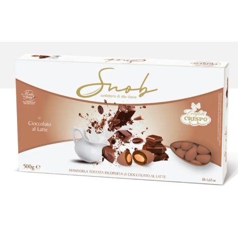 CRISPO SNOB CONFETTI LATTE MOCHA MOUSSE CON MANDORLA TOSTA RICOPERTA AL LATTE - 500 GR CRISPO SNOB CONFETTI LATTE MOCHA MOUSSE CON MANDORLA TOSTA RICOPERTA AL LATTE - 500 GR