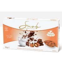 CRISPO SNOB CONFETTI LATTE COLOR TERRACOTTA MANDORLA TOSTATA RICOPERTA AL LATTE - 500G