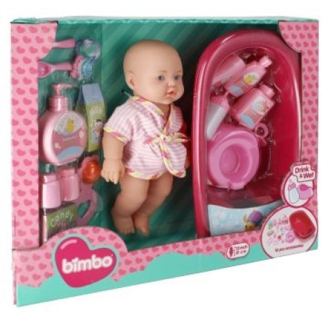 Bambola Bimbo Baby Love con Accappatoio 