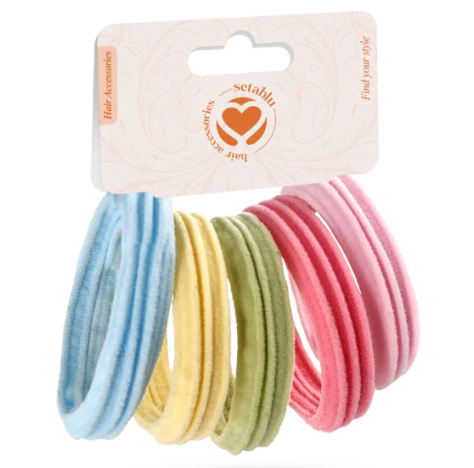 SETABLU Elastici in vari colori confezione da 5 elastici