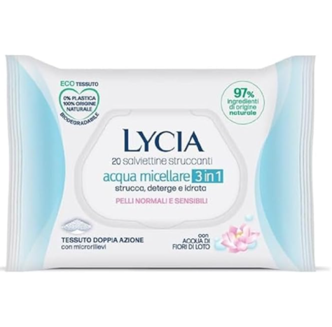 LYCIA - SALVIETTINE VISO ALL'ACQUA MICELLARE
