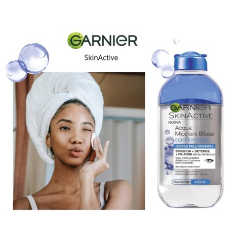 Garnier Acqua Micellare Bifase Blu 400 ml - Struccante Bifasico