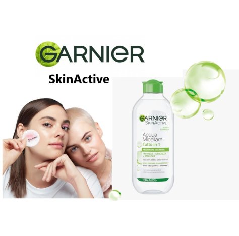 Garnier Acqua Micellare Fresh 400 ml - Struccante per Pelli Normali o Miste