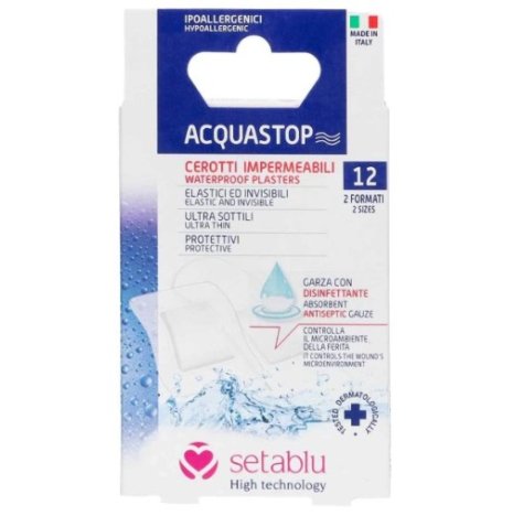 Setablu Cerotti Acquastop Trasparenti - 12 Pezzi