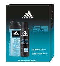 Adidas Ice Dive Cofanetto Deodorante 150ml e Doccia 250ml