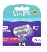 Gillette Venus Deluxe Smooth Swirl 3 Testine di ricambio per rasoio