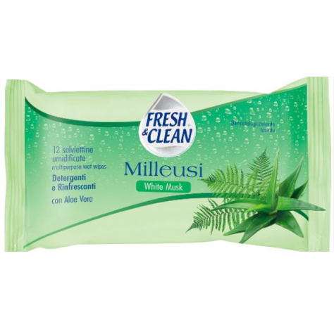 FRESH & CLEAN - SALVIETTINE MILLEUSI MUSCHIO BIANCO