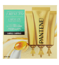 Pantene Pro-V Ampolla 3x15 ml - 1 Minuto Trattamento Intensivo - Lisci Effetto Seta