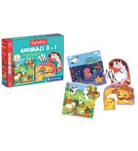 CLEMENTONI MONTESSORI - GLI ANIMALI 3 IN 1 