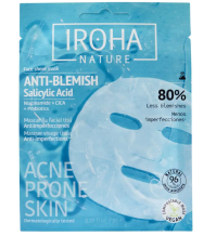 Iroha Nature ANTI-IMPESTI Maschera viso in tessuto anti-imperfezioni Trattamento dell’acne, dei porri e dei punti neri - Maschera viso