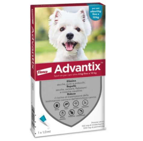 ADVANTIX SPOT ON 1 pipetta 1ml CANI 4-10 KG