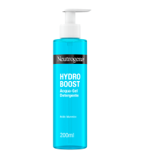 Neutrogena Hydro Boost Acqua Gel Detergente Viso con Acido Ialuronico Idratante e Struccante 200 ML
