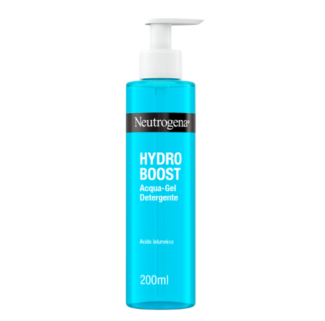 Neutrogena Hydro Boost Acqua Gel Detergente Viso con Acido Ialuronico Idratante e Struccante 200 ML