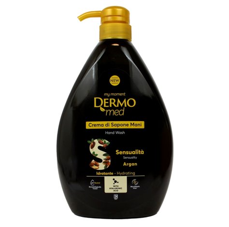 DERMOMED CREMA DI SAPONE LIQUIDO MANI SENSUALITA' OLIO DI ARGAN DISPENSER 1 LITRO