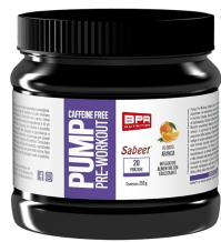 BPR Nutrition - PUMP PRE-WORKOUT CAFFEINE FREE 250 g - Booster ideale per chi pratica sport intensi