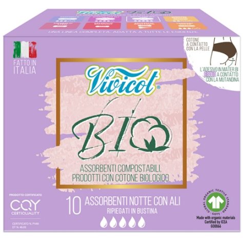 VIVICOT ALI NOTTE COTONE 10 PEZZI
