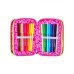 Astuccio 3 Zip Sj Gang Game Led Girl