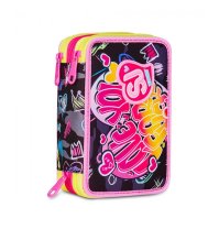 Astuccio 3 Zip Sj Gang Game Led Girl