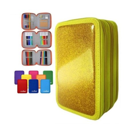 Astuccio 3 Zip My Color Glitter