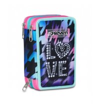 Astuccio 3 Zip Seven Glow Love
